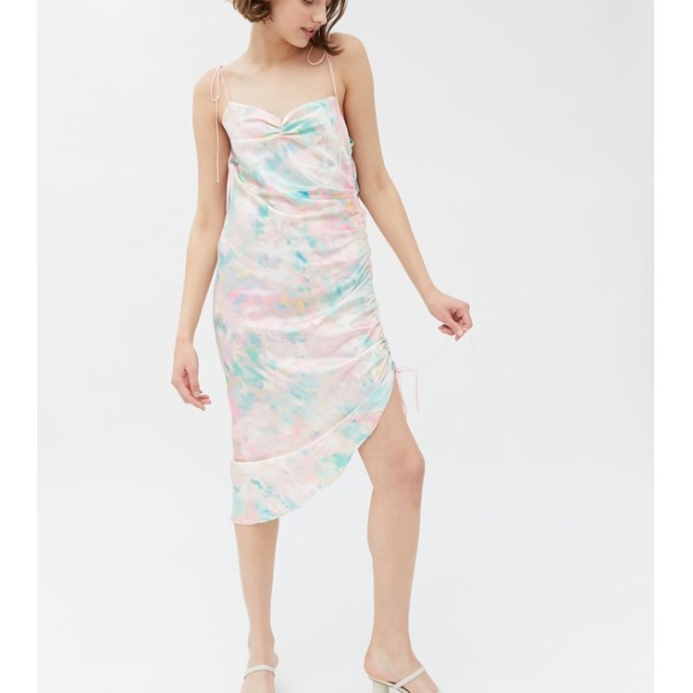 For Love & Lemons Call Me Tie-Dye Midi Dress Small